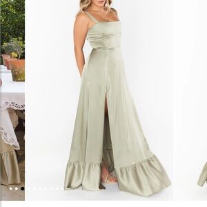 Show Me Your MuMu Clarissa Satin Maxi Dress